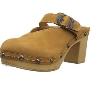 Sbicca Vintage Collection Natacha clogs size 6M Nubuck leather made in USA